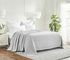 King Silver Cotton Waffle Weave Blanket