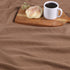 King Taupe Cotton Woven Chevron Blanket