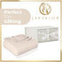 Twin Ivory Chevron Cotton Woven Blanket