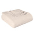 Twin Ivory Chevron Cotton Woven Blanket
