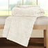 Queen Ivory Fleece Knitted Plush Blanket