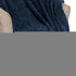 Queen Navy Blue Fleece Knitted Plush Blanket