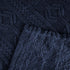 Queen Navy Blue Fleece Knitted Plush Blanket