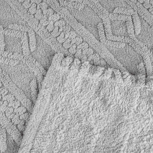 Queen Platinum Fleece Knitted Plush Blanket