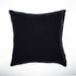 24" Blue and Ivory Geometric Cotton Throw Pillow With Embroidery