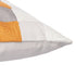 20" Yellow and Gray Check Throw Pillow With Embroidery