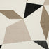 24" Taupe and Ivory Geometric Cotton Blend Throw Pillow With Embroidery