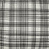 24" White and Black Check Cotton Blend Throw Pillow With Embroidery