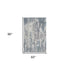 5' X 8' Gray and Ivory Abstract Area Rug