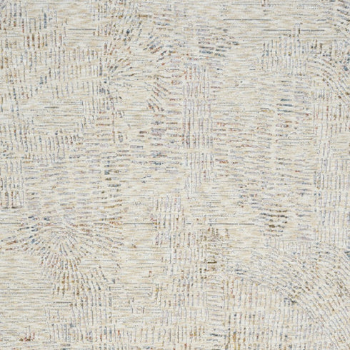 5' X 8' Ivory and Gray Abstract Area Rug
