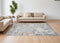 8' X 10' Gray and Ivory Abstract Area Rug
