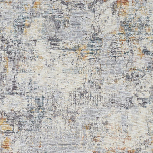 8' X 10' Gray and Ivory Abstract Area Rug