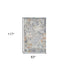 8' X 10' Gray and Ivory Abstract Area Rug