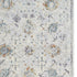 8' Ivory And Blue Floral Runner Rug