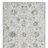 8' Ivory And Blue Floral Runner Rug