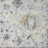 8' Ivory And Blue Floral Runner Rug