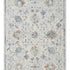 5' X 8' Ivory and Blue Floral Area Rug