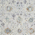 5' X 8' Ivory and Blue Floral Area Rug