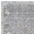 9' X 12' Gray and Ivory Floral Area Rug