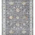 5' X 8' Gray and Ivory Floral Area Rug