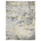 9' X 12' Gray and Yellow Abstract Hand Loomed Area Rug