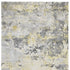 9' X 12' Gray and Yellow Abstract Hand Loomed Area Rug