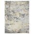 9' X 12' Gray and Yellow Abstract Hand Loomed Area Rug