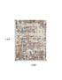 9' X 12' Brown and Tan Abstract Wool Blend Hand Loomed Area Rug