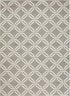 5' X 7' Gray and Ivory Trellis Non Skid Area Rug