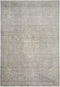 5' X 8' Gray And Beige Floral Non Skid Area Rug With Fringe