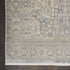 5' X 8' Gray And Beige Floral Non Skid Area Rug With Fringe