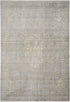 5' X 8' Gray And Beige Floral Non Skid Area Rug With Fringe