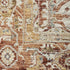 5' X 8' Ivory And Red Floral Distressed Area Rug