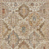 5' X 8' Ivory And Red Geometric Distressed Area Rug