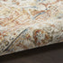 5' X 8' Ivory And Brown Floral Distressed Area Rug