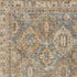 5' X 8' Beige Blue And Brown Geometric Distressed Area Rug