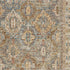 5' X 8' Beige Blue And Brown Geometric Distressed Area Rug