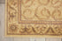 8' Ivory And Gold Floral Non Skid Runner Rug