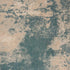 8' Teal and Ivory Abstract Non Skid Runner Rug