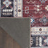 8' X 10' Beige Red And Gray Oriental Distressed Non Skid Area Rug