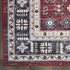 8' X 10' Beige Red And Gray Oriental Distressed Non Skid Area Rug