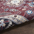8' X 10' Beige Red And Gray Oriental Distressed Non Skid Area Rug
