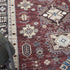 8' X 10' Beige Red And Gray Oriental Distressed Non Skid Area Rug