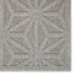9' X 12' Ivory Tan and Blue Floral Medallion Non Skid Area Rug