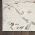 8' X 10' Ivory Black and Gray Abstract Non Skid Area Rug