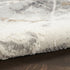 8' X 10' Ivory Black and Gray Abstract Non Skid Area Rug