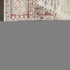 8' X 10' Ivory Red And Orange Floral Distressed Non Skid Area Rug