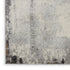 9' X 12' Ivory Black and Gray Abstract Non Skid Area Rug