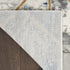 8' X 10' Ivory Blue and Gray Abstract Non Skid Area Rug