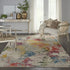 7' X 10' Ivory Abstract Power Loom Area Rug